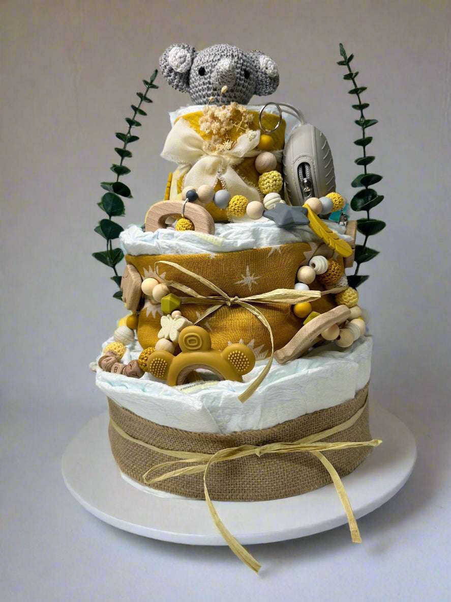 Windeltorte gelb