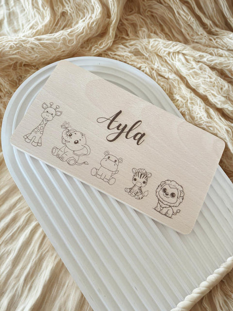 Personalisierte Holzbrettchen