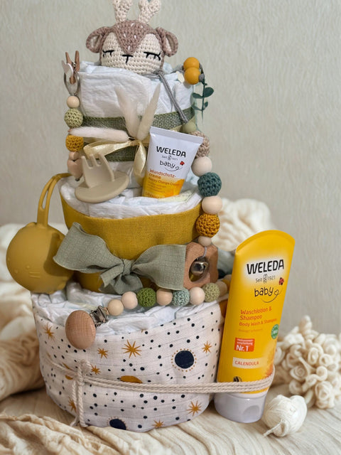 Windeltorte Gelb/ Grün - Small Lights Shop