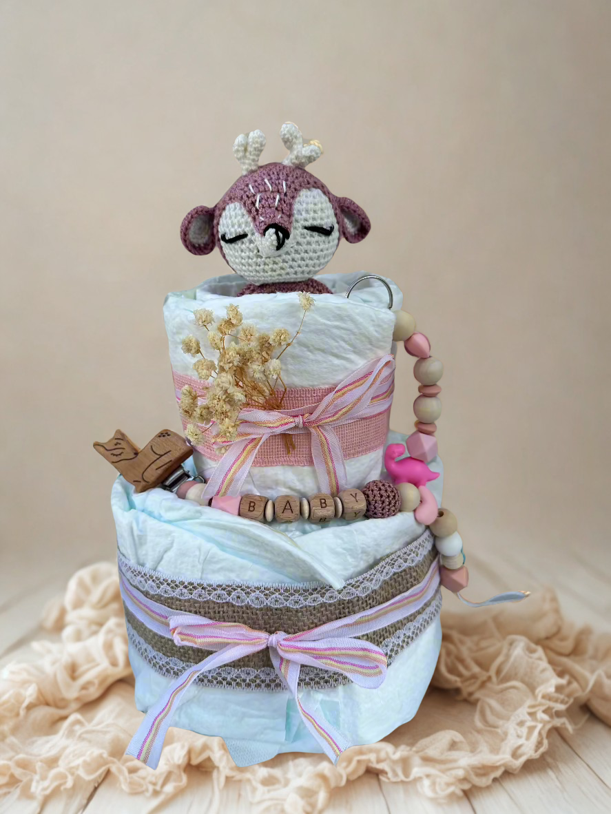 Windeltorte Reh Mini