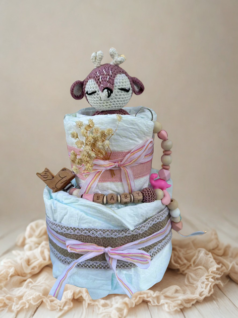 Windeltorte Reh Mini