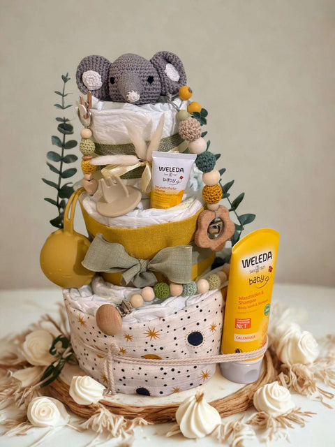 Windeltorte Gelb/ Grün