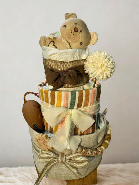 Windeltorte Boho Löwe, Elefant; Hase oder Bär - Small Lights Shop