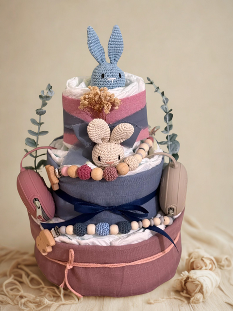 Windeltorte für Zwillinge