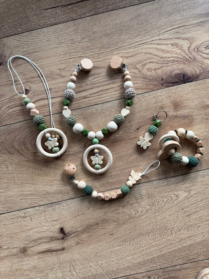 Kinderwagenkette, BabyschaleKette, Schnullerkette