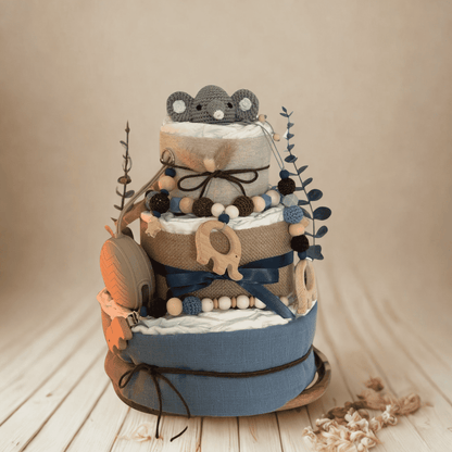 Windeltorte Junge Royalblau