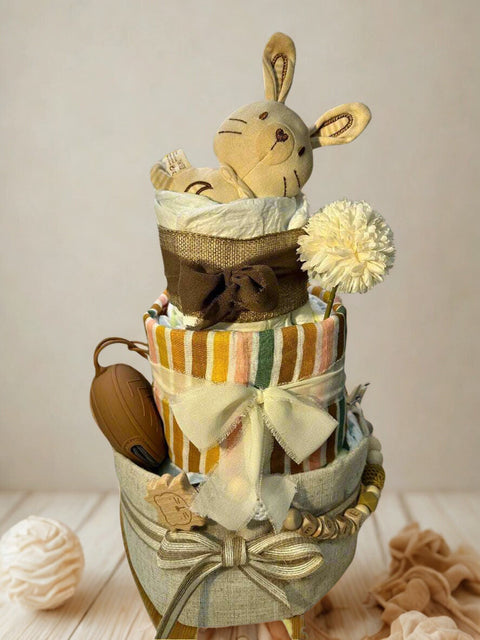 Windeltorte Boho Löwe, Elefant; Hase oder Bär - Small Lights Shop