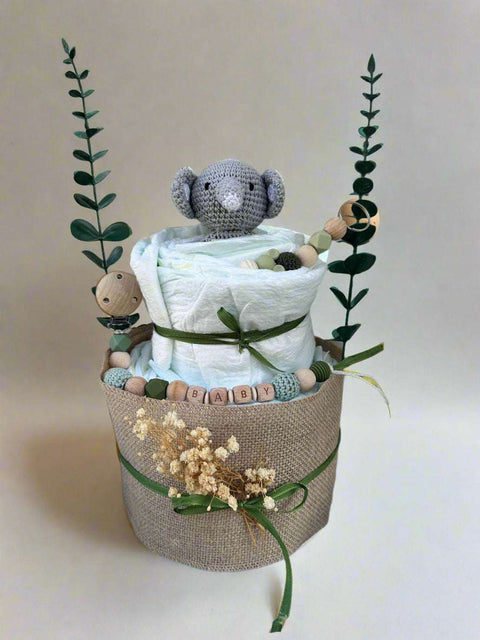 Windeltorte Mini – Personalisierte Babytorte in 5 Varianten für Mädchen, Jungen & Unisex - Small Lights Shop