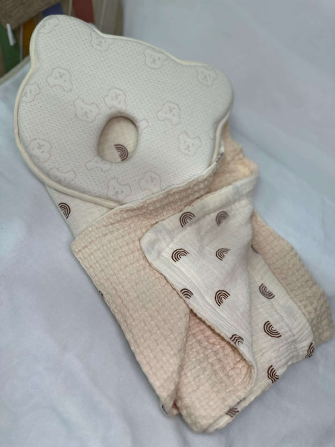 Babygeschenkset, Babydecke und Babykopfkiesen - Small Lights Shop