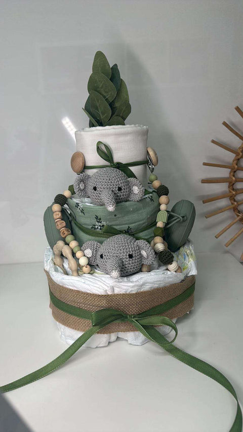 Windeltorte für Zwillinge Unisex - Small Lights Shop