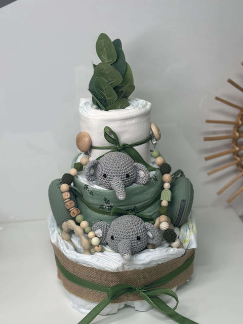 Windeltorte für Zwillinge Unisex - Small Lights Shop