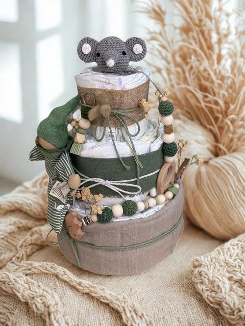 Windeltorte neutral Waldzauber