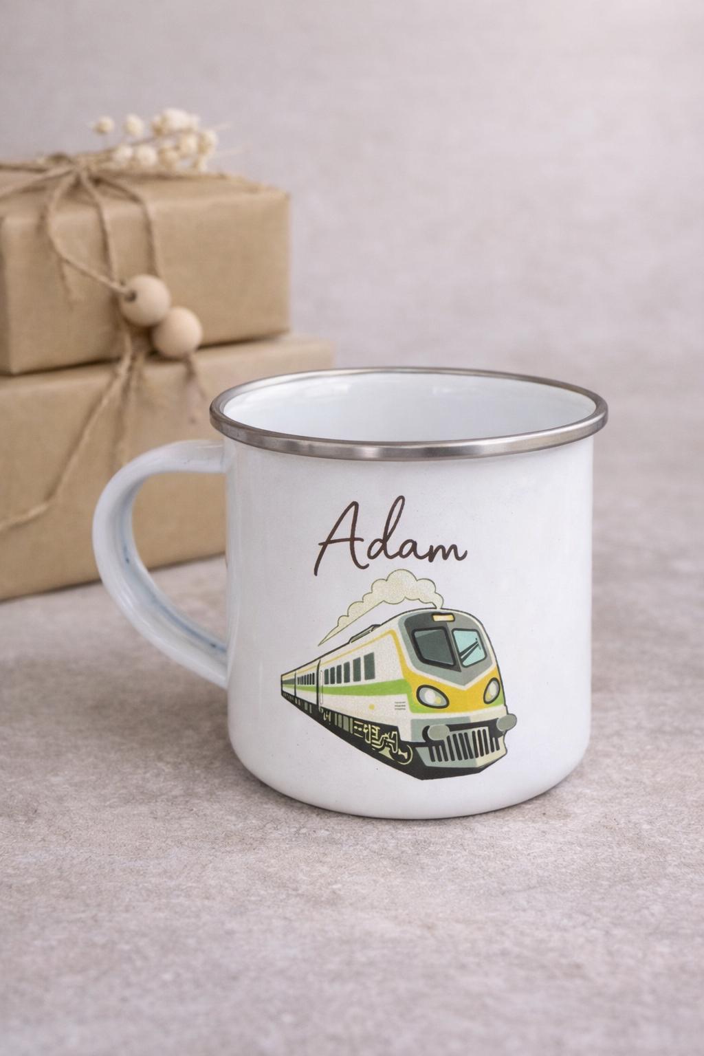 Personalisierte Emaille Tasse