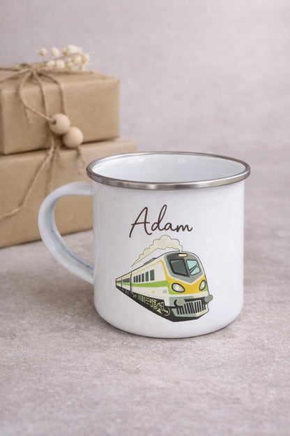 Personalisierte Emaille Tasse