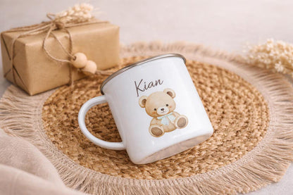 Personalisierte Emaille Tasse