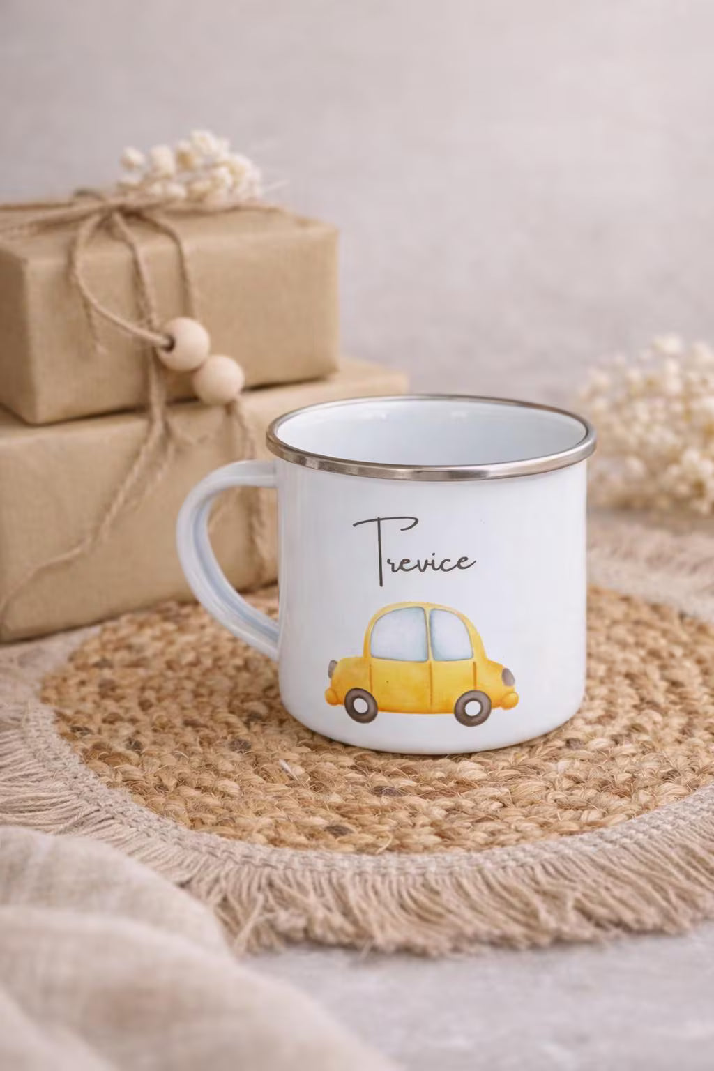 Personalisierte Emaille Tasse