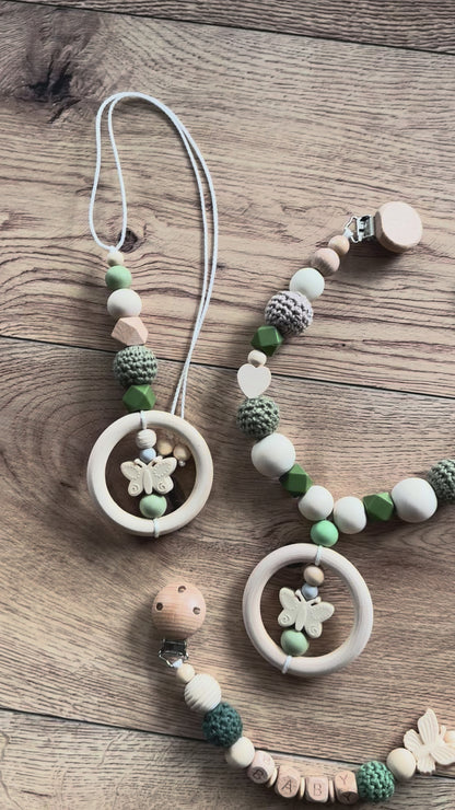 Kinderwagenkette, BabyschaleKette, Schnullerkette