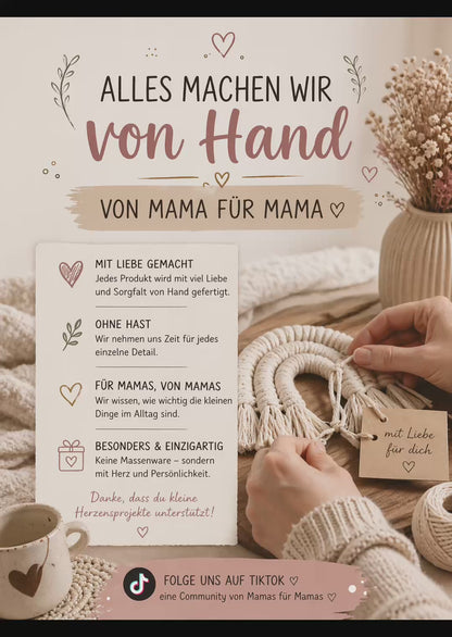 Handgemachter Häkel-Rassel Tiere– personalisiert